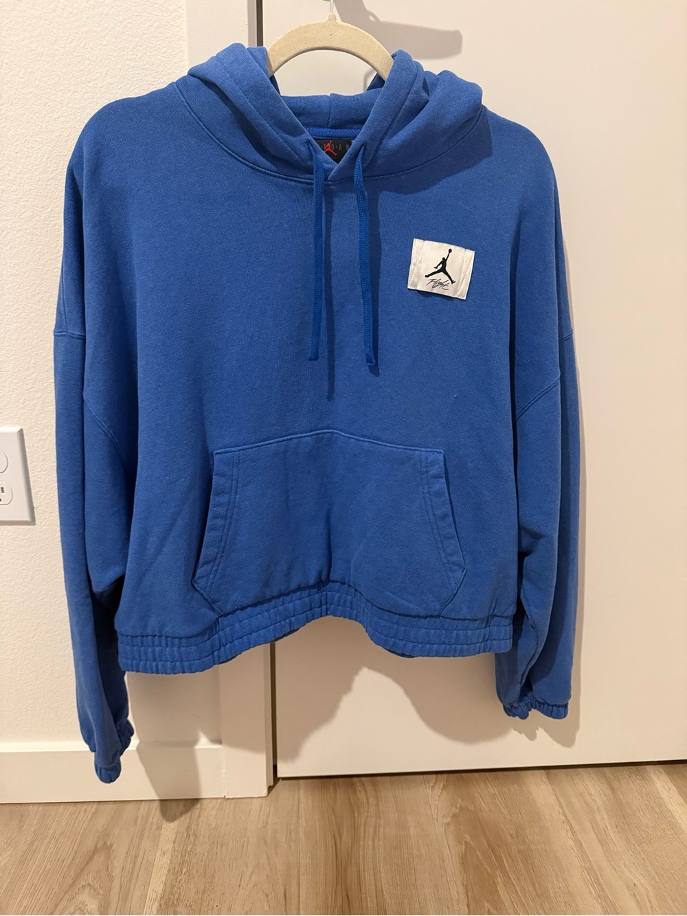 Jordan Women's Royal Blue Cropped Crew Hoodie